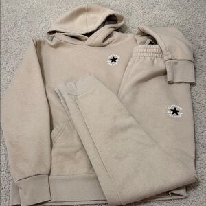 Cozy Kids Beige Hoodie and Joggers Set